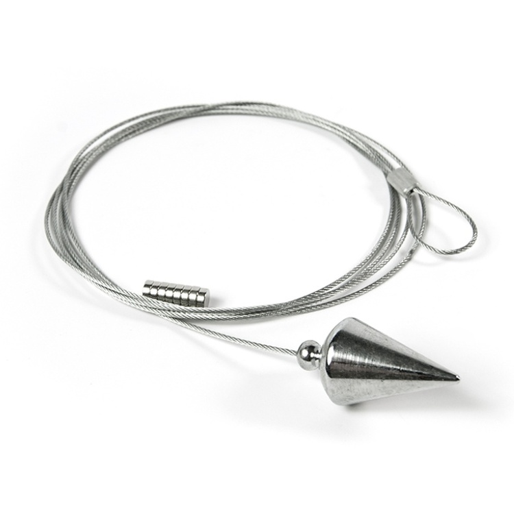 Magnetisk Korthållare, Lodrät, STEELY FRANK, H 150 cm, Silver