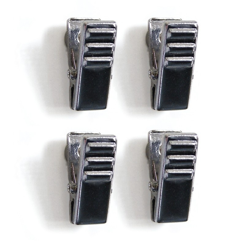 Magnetklämmor, Små, 4 st, CLIPPER, 1 x H 2,5 cm, silver