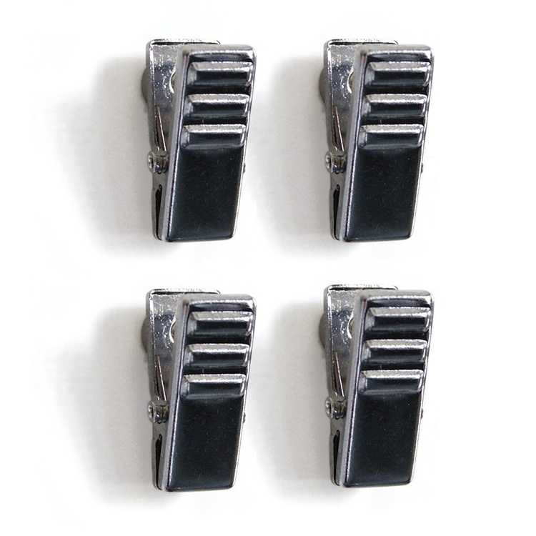 Magnetklämmor, Små, 4 st, CLIPPER, 1 x H 2,5 cm, silver
