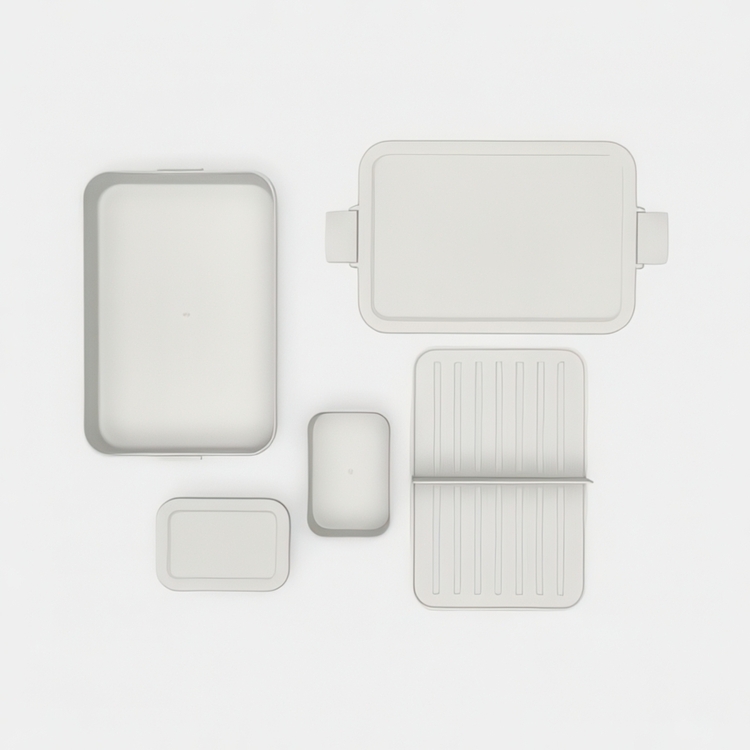 Matlåda med fack, 2 L, BRABANTIA MAKE & TAKE LARGE BENTO BOX , 25,5 x 16,7 x H 6,2 cm