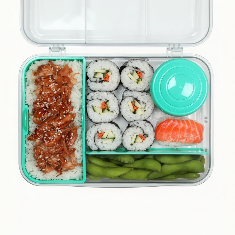 Matlåda med flexibla fack och burk, 1,48 Liter, SISTEMA BENTO CREATE