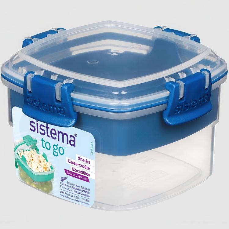 Matlåda uppdelad i fack, 400 ml, SNACK TO GO
