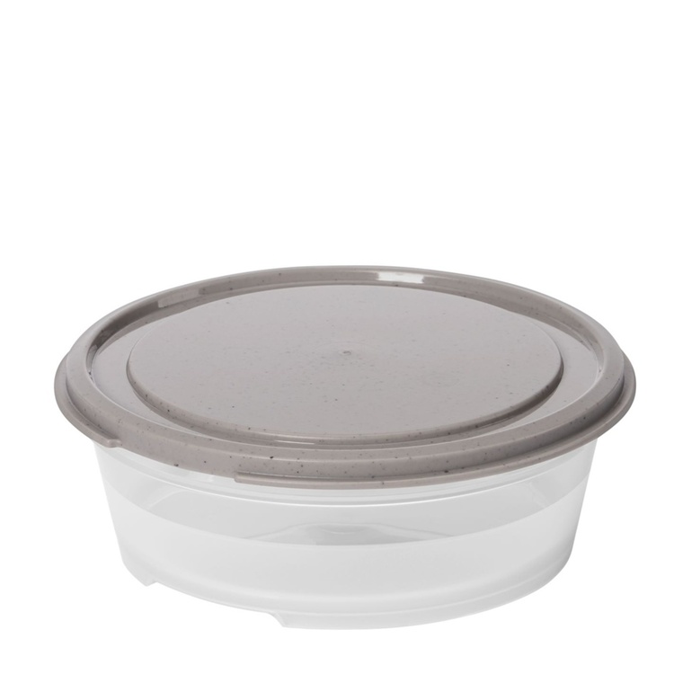 Matlåda, Rund, 0,3 L, SMARTSTORE SUSTAIN, Transparent / Earl grey 