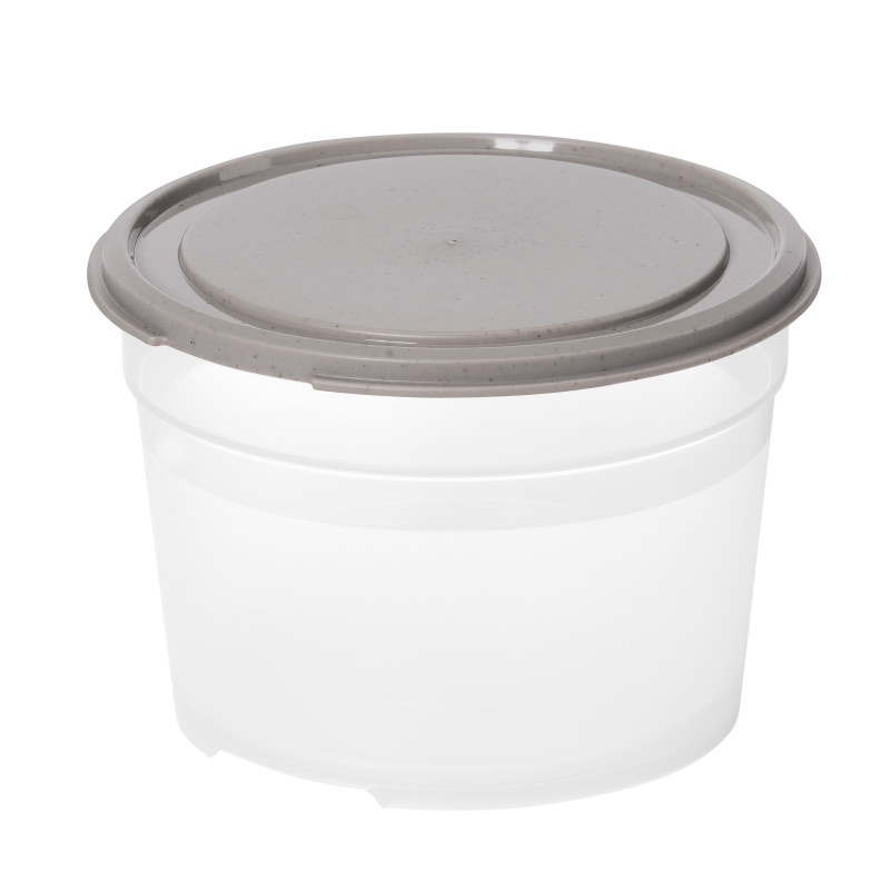 Matlåda, Rund, 0,6 L, SMARTSTORE SUSTAIN, Transparent / Earl grey