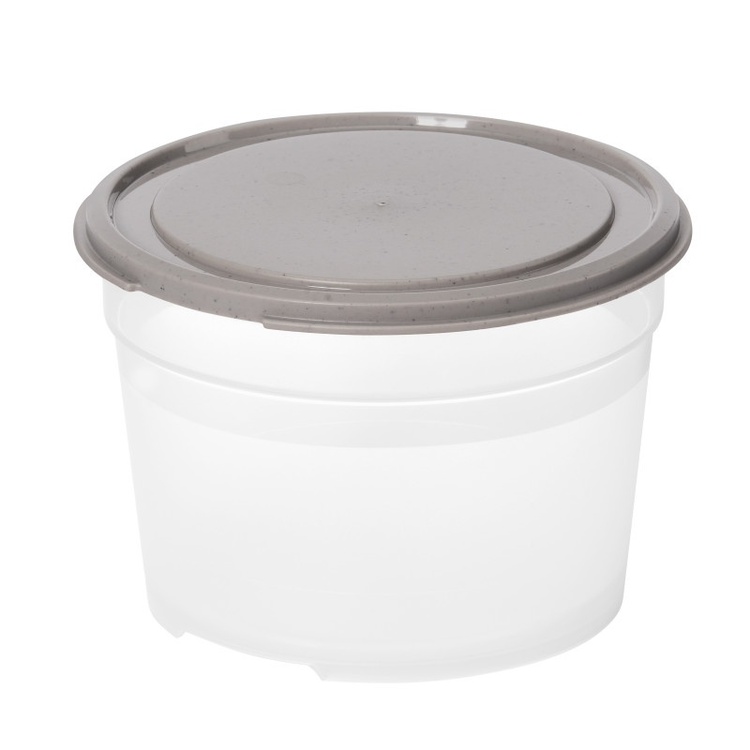 Matlåda, Rund, 0,6 L, SMARTSTORE SUSTAIN, Transparent / Earl grey