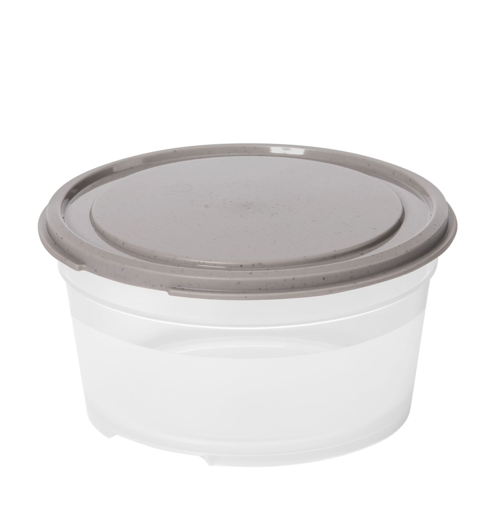 Matlåda, Rund, 0,45 L, SMARTSTORE SUSTAIN, Transparent / Earl grey