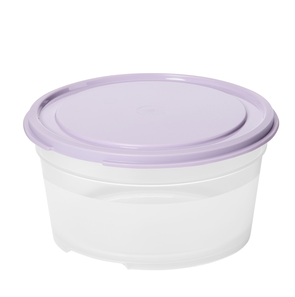 Matlåda, Rund, 0,45 L, SMARTSTORE FRESH, Transparent / Lila