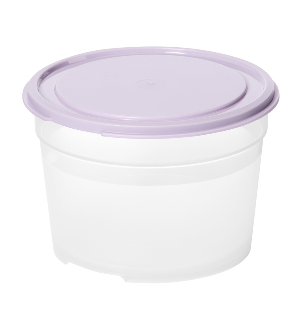 Matlåda, Rund, 0,6 L, SMARTSTORE FRESH, Transparent / Lila