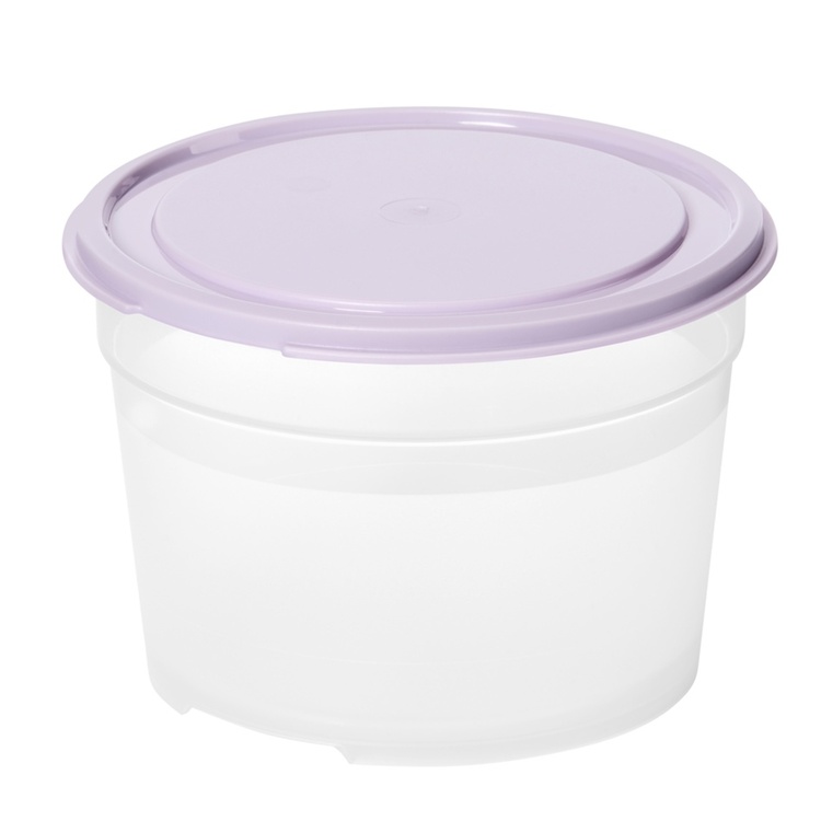 Matlåda, Rund, 0,6 L, SMARTSTORE FRESH, Transparent / Lila
