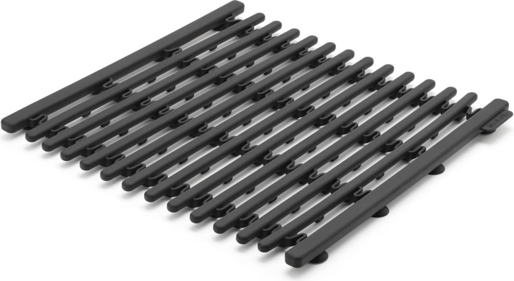 Matta för diskhon, BRABANTIA SILICONE SINK MAT, 30 x 30 - 45 cm, Mörkgrå