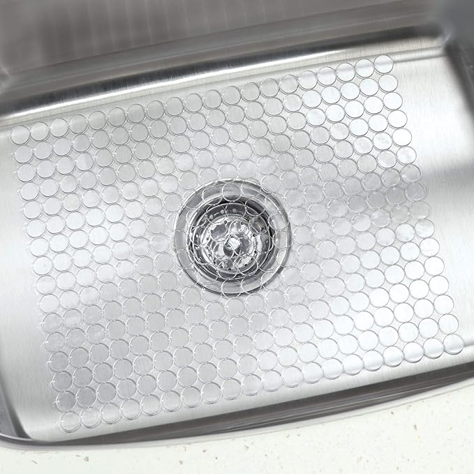 Matta för diskhon, CRYSTAL LARGE SINK MAT, 30,5 x 40 cm, Klar