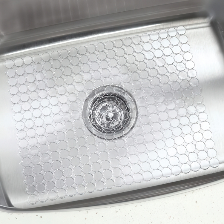 Matta för diskhon, CRYSTAL LARGE SINK MAT, 30,5 x 40 cm, Klar