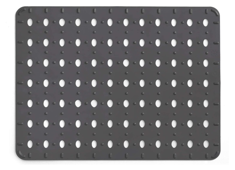 Matta för diskhon, Gummi, LARGE SINK MAT, 41x 32 cm, Mörkgrå