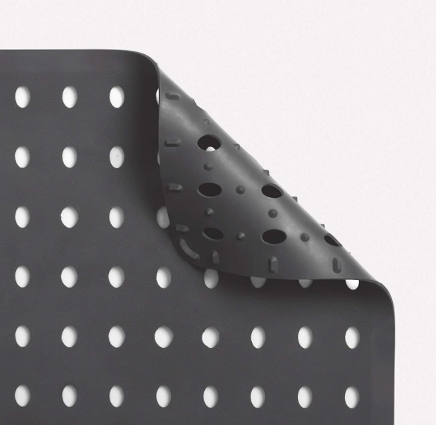 Matta för diskhon, Gummi, LARGE SINK MAT, 41x 32 cm, Mörkgrå