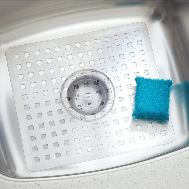 Matta för diskhon, iDESIGN SQUARE SINK MAT, 28 x 32 cm