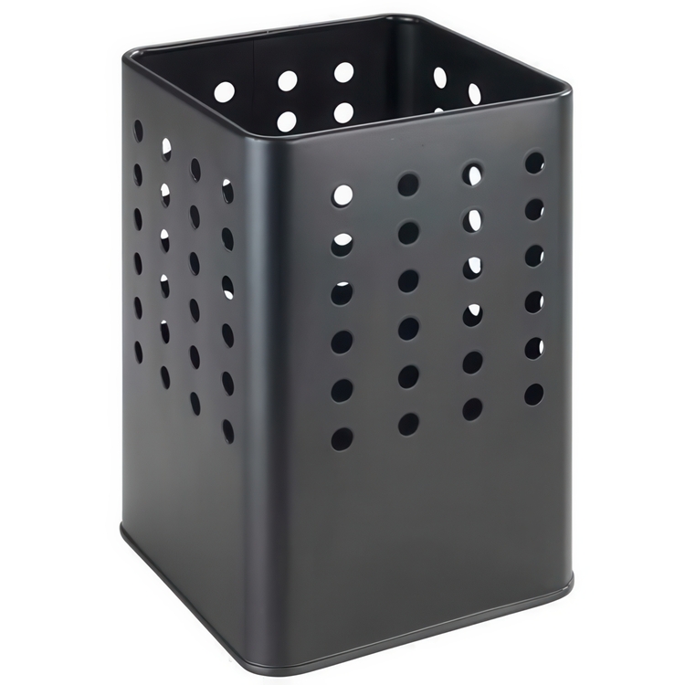 Metallkorg för köksredskap / bestick, SILIO UTENSIL HOLDER, 11,5 x 11,5 x H 16,5, Svart