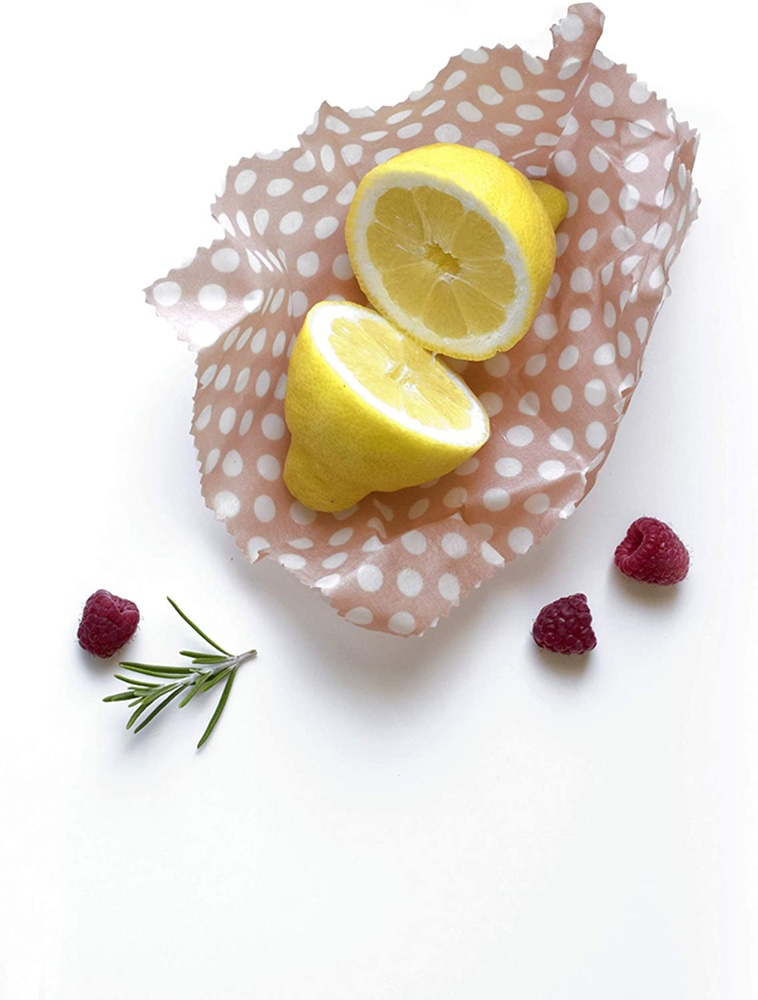 Miljövänlig Folie, 3 st, BEEWAX WRAPS L + M + S, Röd / Gul / Rosa