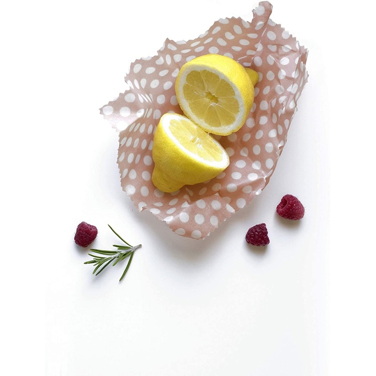 Miljövänlig Folie, 3 st, BEEWAX WRAPS L + M + S, Röd / Gul / Rosa