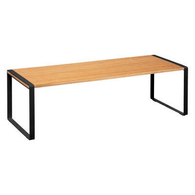 Mini hylla, BLACK & WOOD KITCHEN RACK, 50,5 x 18 x H 15 cm, Natur / Svart