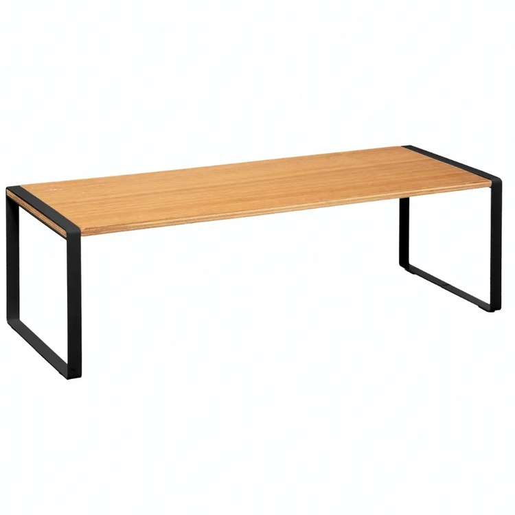 Mini hylla, BLACK & WOOD KITCHEN RACK, 50,5 x 18 x H 15 cm, Natur / Svart