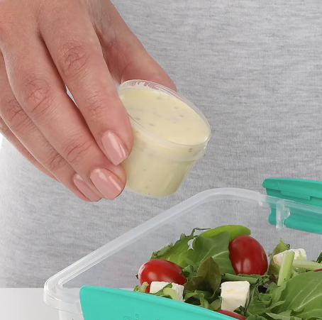 Miniburkar för dressing mm, 4 st, SISTEMA TO GO, 35 ml, Mix