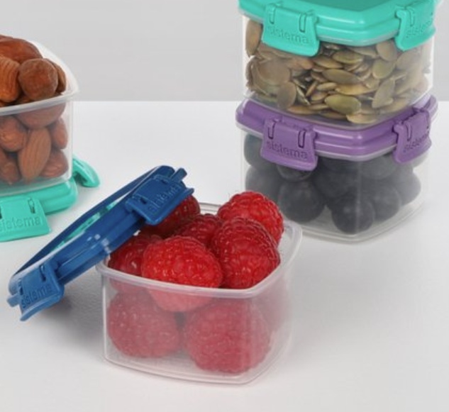 Miniburkar, 4 st, 62 ml, MINI KNICK KNACK TO GO, Mix