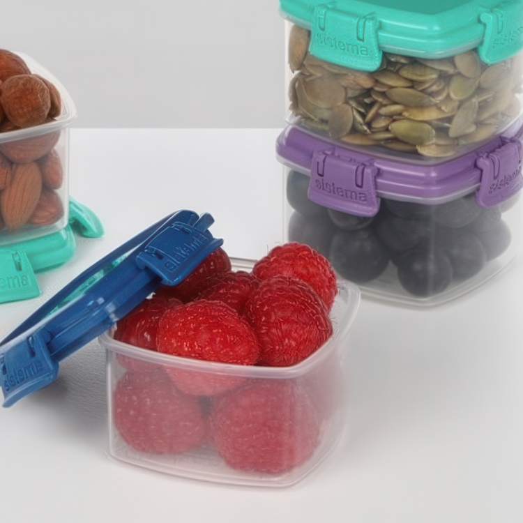 Miniburkar, 4 st, 62 ml, MINI KNICK KNACK TO GO, Mix