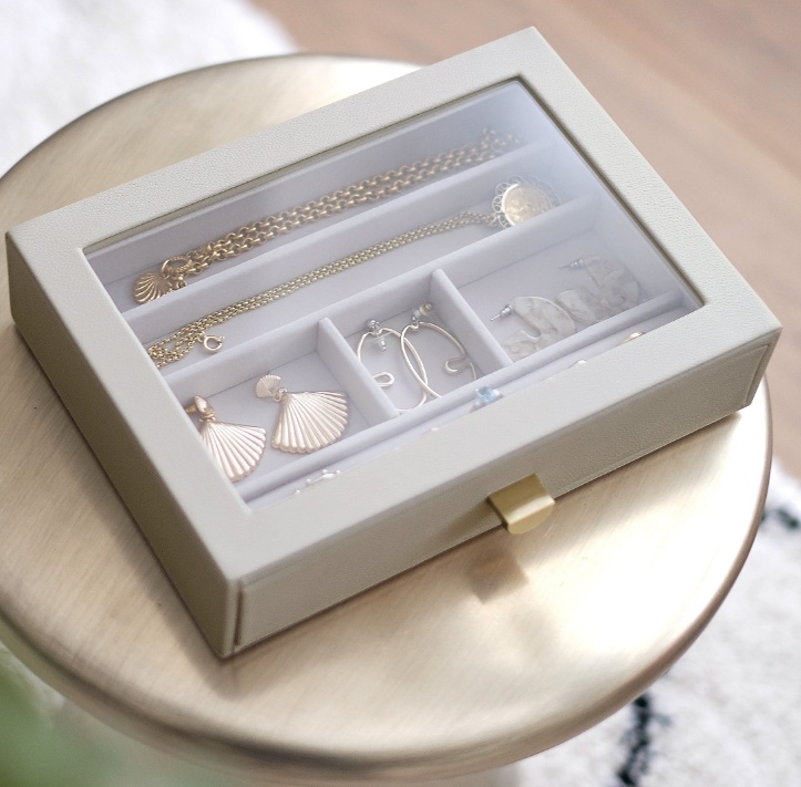 Minibyrå för smycken, 1 låda med glaslock, CLASSIC STACKERS DRAWER, Oa
