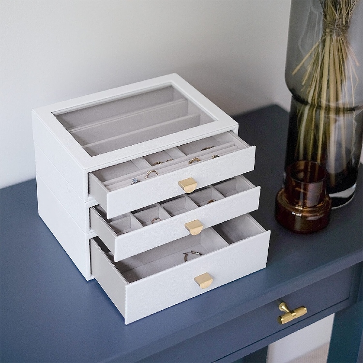 Smyckesskrin 3 lådor, Classic, Stackers