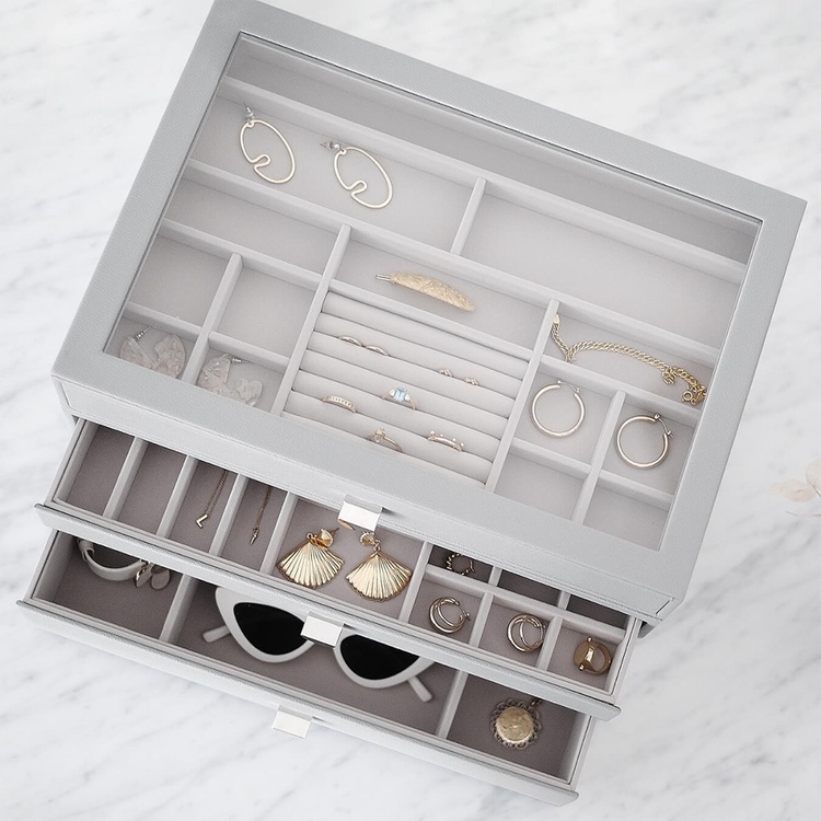 Minibyrå för smycken, 3 lådor, SUPERSIZE STACKERS DRAWERS