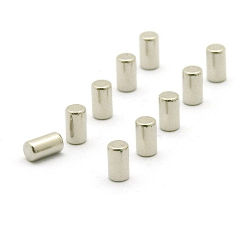 Mini-Magneter, Starka, Stift, 10 st, MAGNUM SILVER, Ø 0,4 x H 0,7 cm, Silver