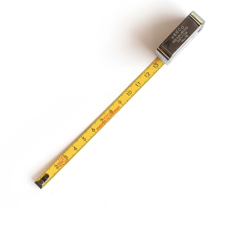 Måttband, Metall, 2 m, PENCO POCKET, 4 x 4,5 cm