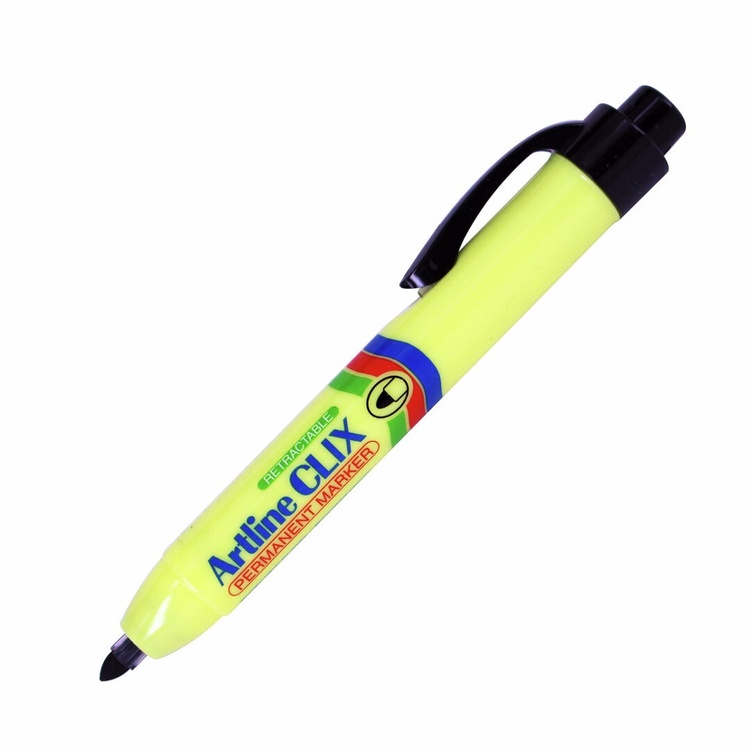 Märkpenna med tryckmekanism, ARTLINE CLIX, 1,5 mm, Svart