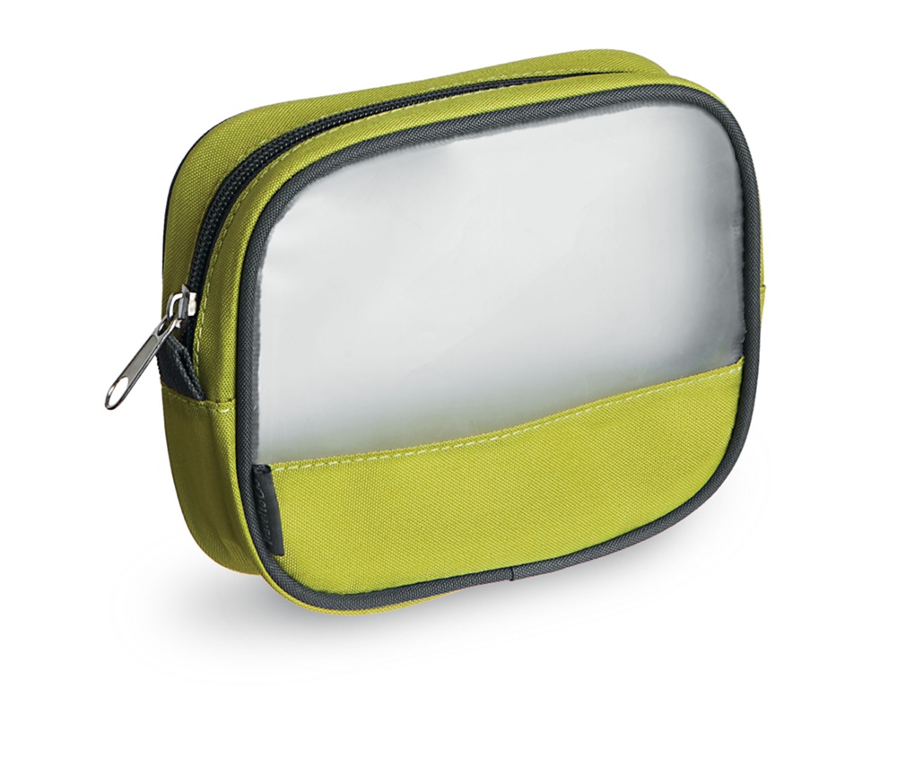 Necessär, TRAVEL SMART BAG SMALL, 16 x 4 x H 13, cm, Limegrön / Transparent