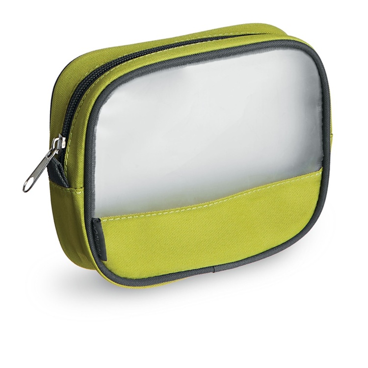 Necessär, TRAVEL SMART BAG SMALL, 16 x 4 x H 13, cm, Limegrön / Transparent