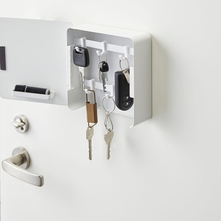 Nyckelskåp, Magnetiskt, TOWER SQUARE, Yamazaki, 16 x 16 cm, Vit