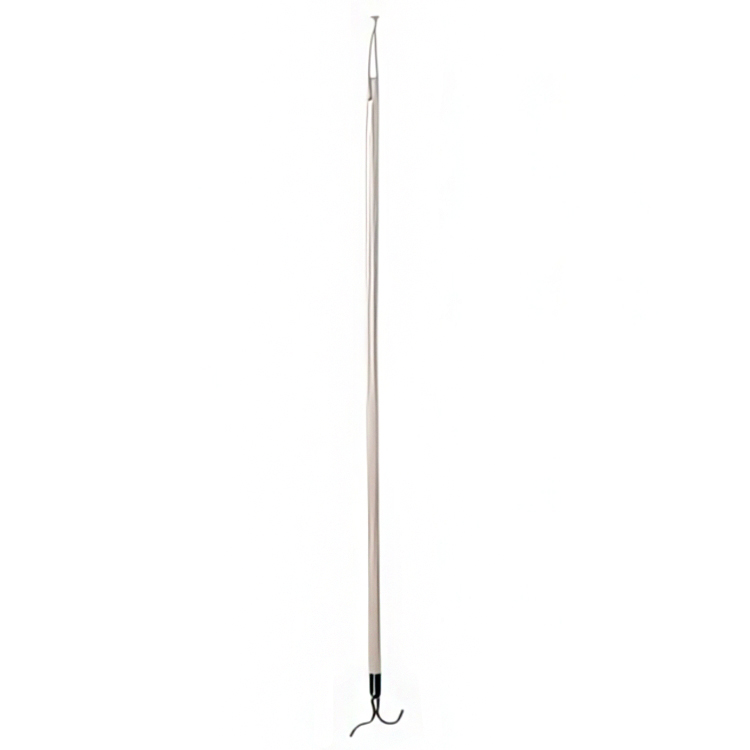 Nå dina galgar, stång i trä med krok, REACH BAR, 100 cm, Vitbetsad