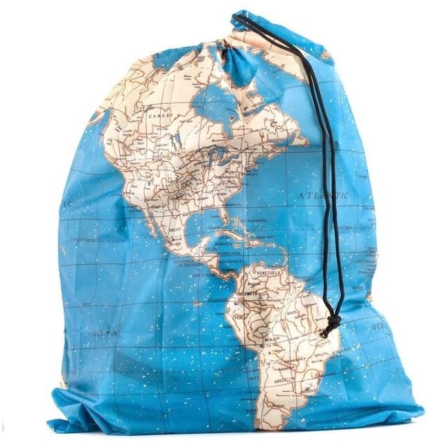 Packpåsar för Resan, 4-pack, AROUND THE WORLD BAGS, Blå / Beige
