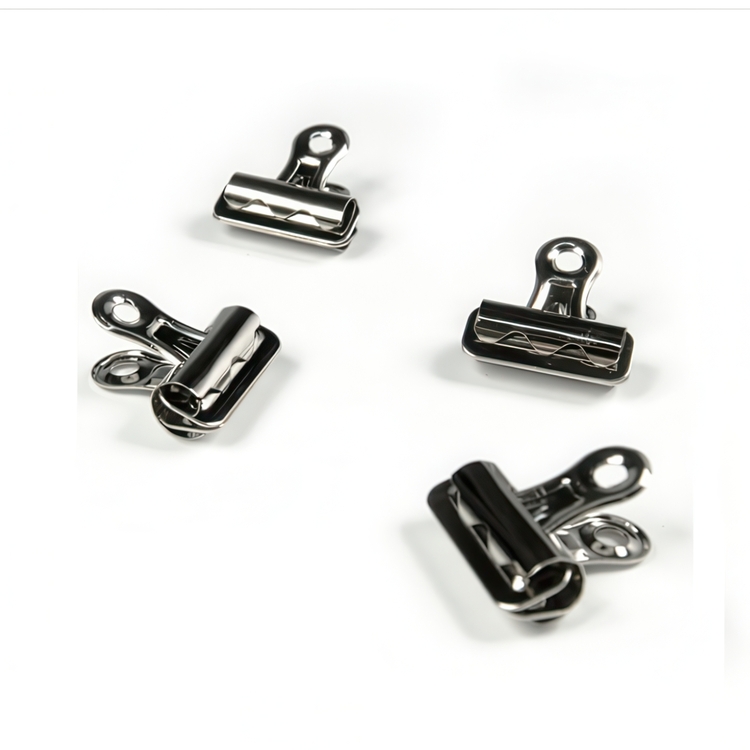 Pappersklämmor i metall, 12 st, BOSTON SMALL, 3 cm, Silver