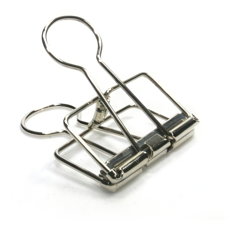 Pappersklämmor, 10 st, WIRE FOLDBACK CLIPS, 32 cm, Deskstore, Silver