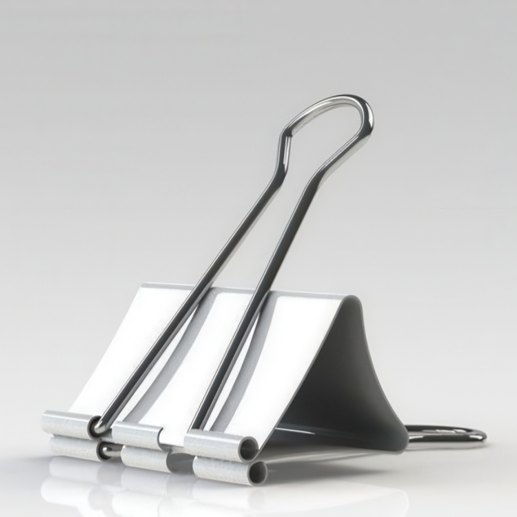 Pappersklämmor, 12 st, FOLDBACK CLIPS XL - 51 mm, vita