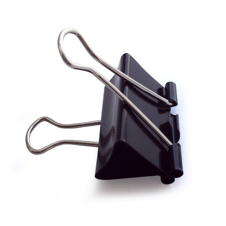 Pappersklämmor, 27 st, FOLDBACK CLIPS MIX, svarta
