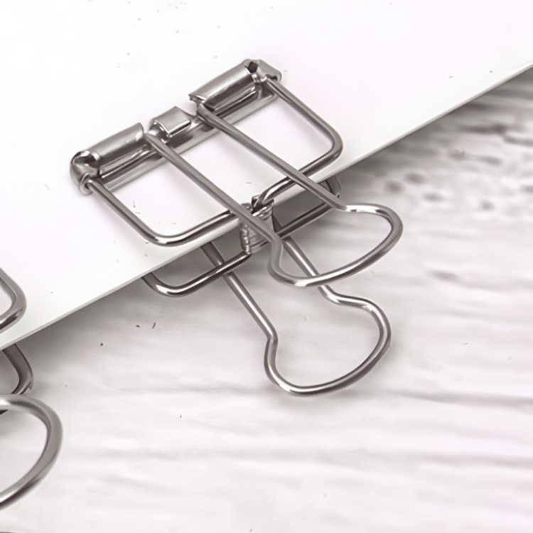 Pappersklämmor, 6 st, WIRE CLIPS SMALL 19 mm, silver