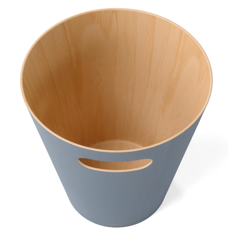 Papperskorg i trä, 7,5 L WOODROW, Ø 23 x H 28 cm. Umbra