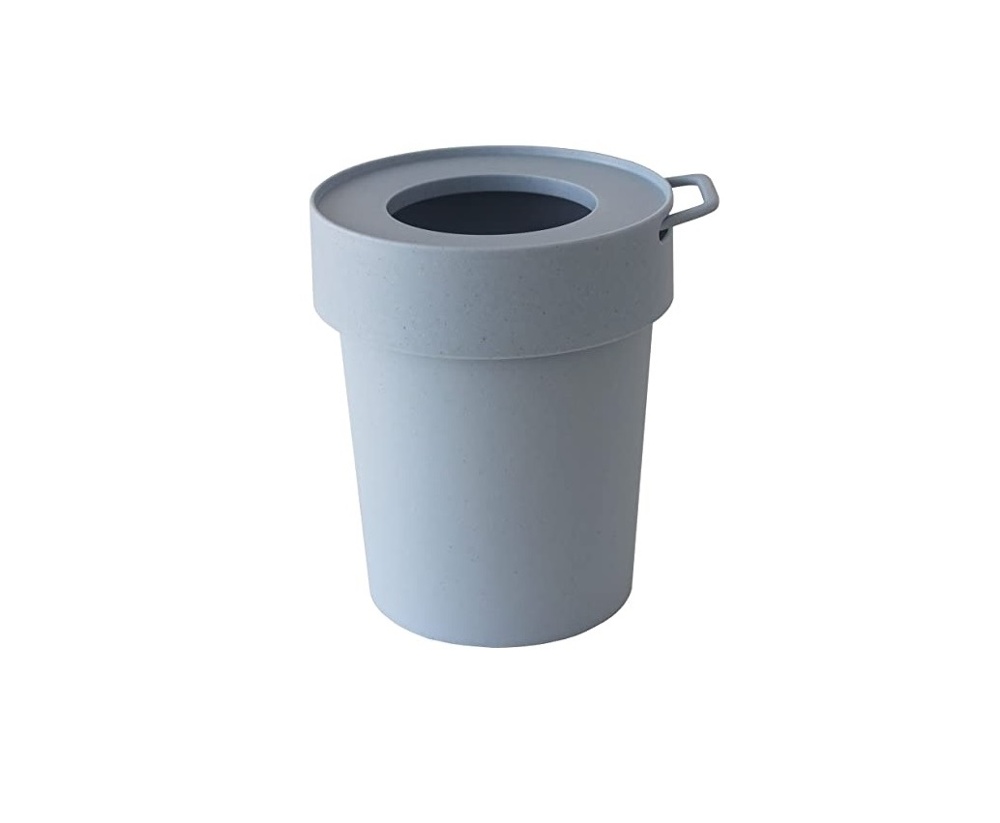 Papperskorg med lock och krok, TAPTRASH SMALL, 5L, Blågrå