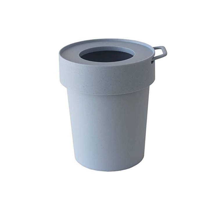 Papperskorg med lock och krok, TAPTRASH SMALL, 5L, Blågrå