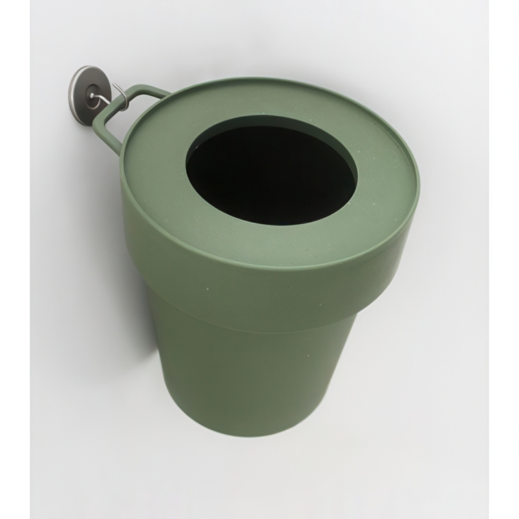 Papperskorg med lock och krok, TAPTRASH SMALL, 5L, Blågrå