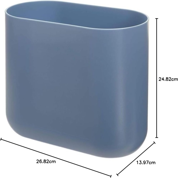 Papperskorg, Liten, Oval, CADE SLIM, 27 x 14 x H 25 cm