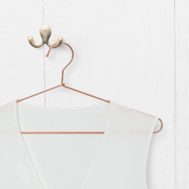 Platsbesparande galgar, 5 st, PERCHAS DE COBRE, 40 cm, Koppar