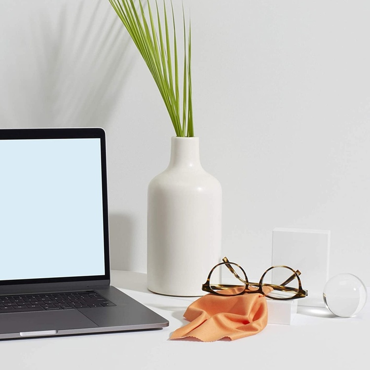 Putsduk för för glasögon i mikrofiber, GLASSES CLOTH, 19 x 19 cm, Orange